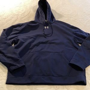 Men’s under armor size LG  navy hoodie
